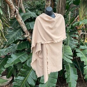 Vince Camuto, fuzzy, studded, cape, poncho or Shawl